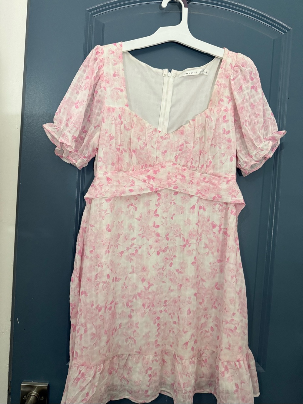 Altar'd State Pink Floral Mini Dress